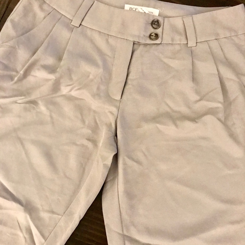 BCBGeneration cropped jogger style grey pants